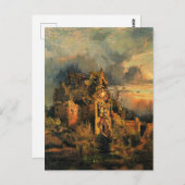 Thomas Moran's schilderij, The Haunted House, Briefkaart (Voorkant / Achterkant)