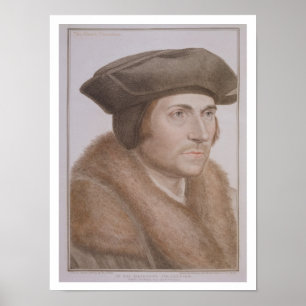 Thomas More, Lord Chancellor (1478-1535) gegraveer Poster