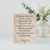 Thomas Paine #1 Briefkaart (Staand voorkant)