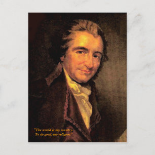 Thomas Paine - Briefkaart