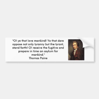 Thomas Paine - Common Sense Bumpersticker