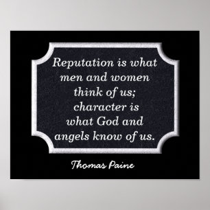 Thomas Paine - kunstprint - citaat Poster