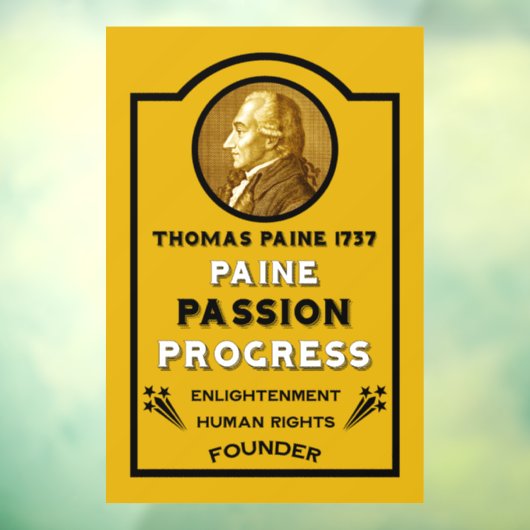 Thomas Paine Raamsticker (Vel 3)