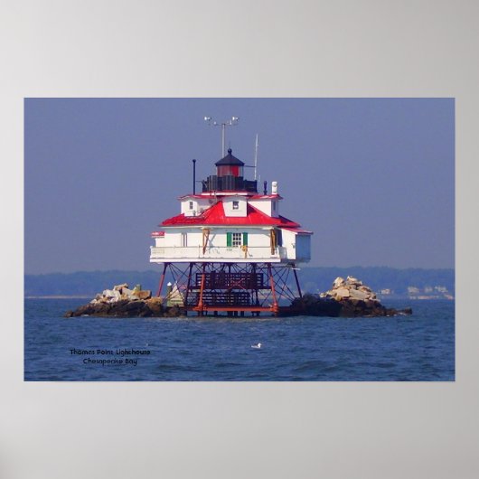 Thomas Point Lighthouse Ch... Poster (Voorkant)