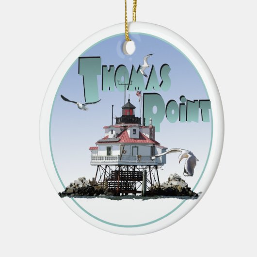 Thomas Point Lighthouse Keramisch Ornament (Links)