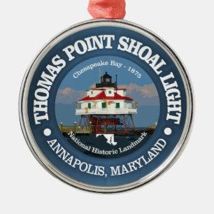 Thomas Point Shoal Light Metalen Ornament