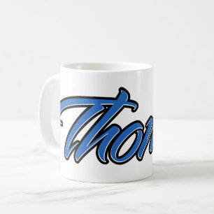 Thomas Prénom Blue Tasse Café