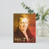 Thomas R. Malthus Briefkaart (Staand voorkant)