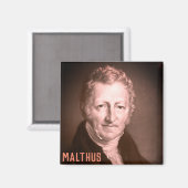 Thomas R. Malthus Magnet Magneet (Voorkant / Achterkant)