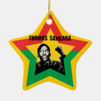 Thomas Sankara Burkina Fasso Star Xmas Ornament