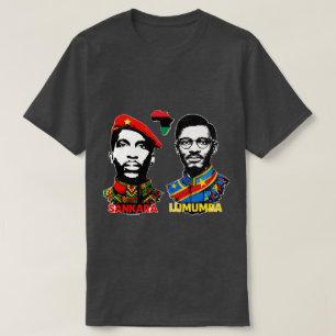 Thomas Sankara & Patrice Lumumba Pan-Afrikaanse ic T-shirt