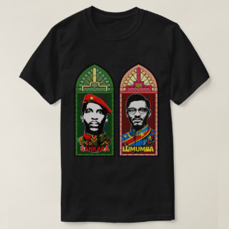 Thomas Sankara Patrice Lumumba Pan-Afrikaanse kuns T-shirt