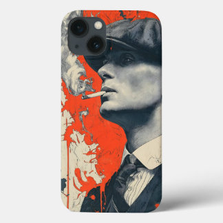 Thomas Shelby: Peaky Blinders Vintage Smoke Kunst iPhone 13 Hoesje