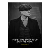 Thomas Shelby quotes Glossy Poster (Devant)