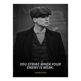 Thomas Shelby quotes Glossy Poster Perfect Poster