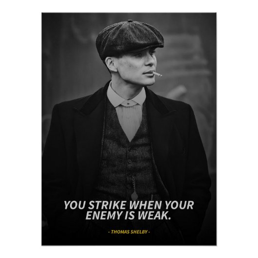 Thomas Shelby quotes Glossy Poster Perfect Poster (Voorkant)