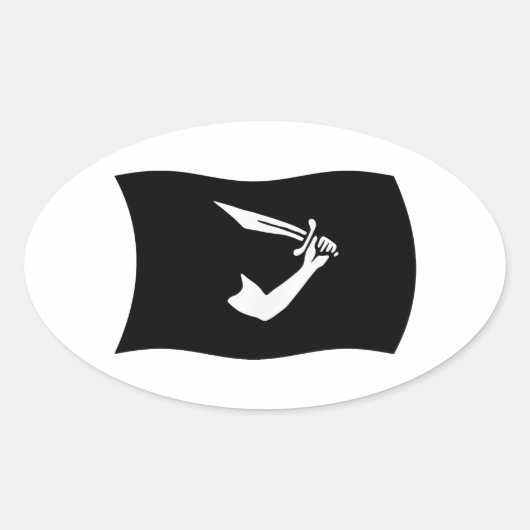 Thomas Tew Flag Sticker (Voorkant)