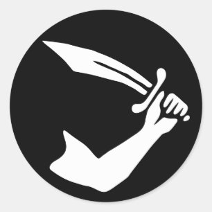 Thomas Tew Ronde Sticker