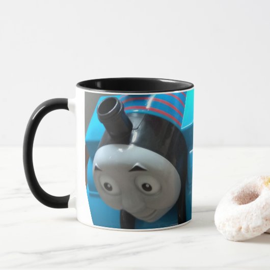 thomas train , het kind zal ervan houden . mok (Met donut)
