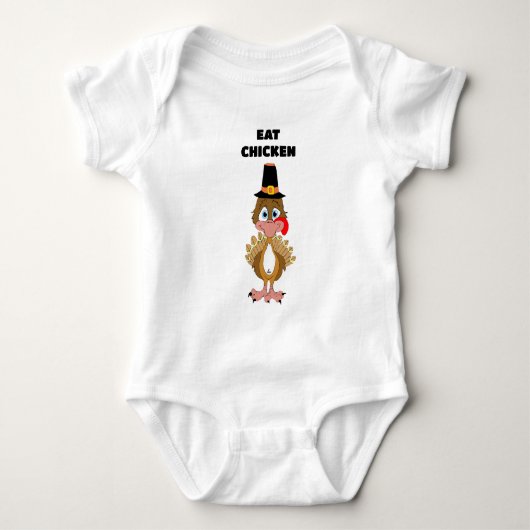 Thomas Turkey Eat Chicken Romper (Voorkant)