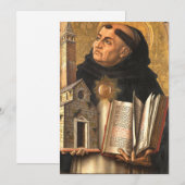 Thomas van Aquino Feestdagenkaart (Voorkant / Achterkant)