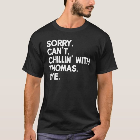 THOMAS Voornaam Grappig Gepersonaliseerde Genoemde T-shirt (Voorkant)