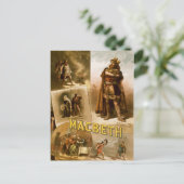 Thomas W. Keene in William Shakespeare's MacBeth Briefkaart (Staand voorkant)