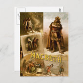 Thomas W. Keene in William Shakespeare's MacBeth Briefkaart (Voorkant / Achterkant)