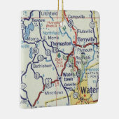 Thomaston CT map Keramisch Ornament (Rechts)
