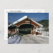 Thompson Covered Bridge, Swanzey New Hampshire Briefkaart (Voorkant / Achterkant)