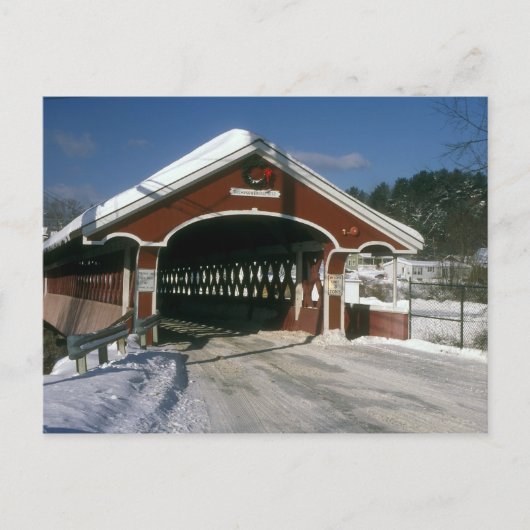 Thompson Covered Bridge, Swanzey New Hampshire Briefkaart (Voorkant)
