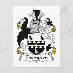 Thompson Family Crest Briefkaart