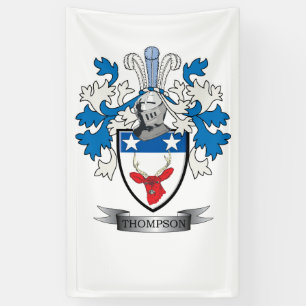 Thompson Family Crest Coat of Arms Spandoek