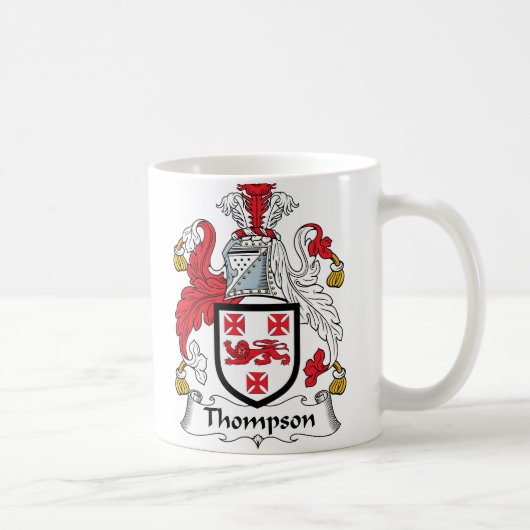 Thompson Family Crest Koffiemok (Rechts)