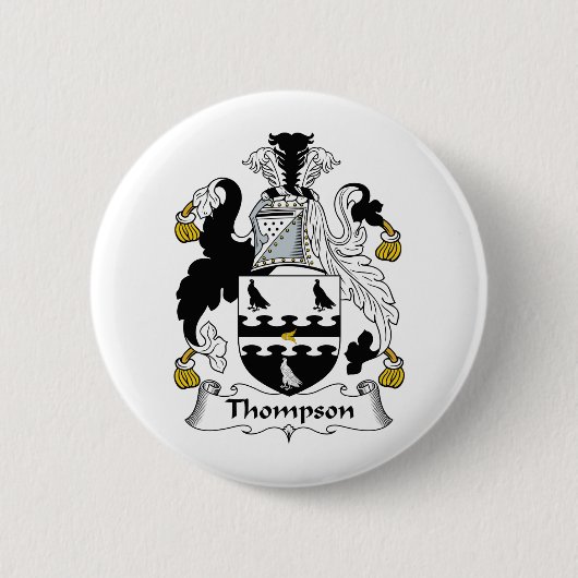Thompson Family Crest Ronde Button 5,7 Cm (Voorkant)