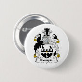 Thompson Family Crest Ronde Button 5,7 Cm (Voorkant /achterkant)