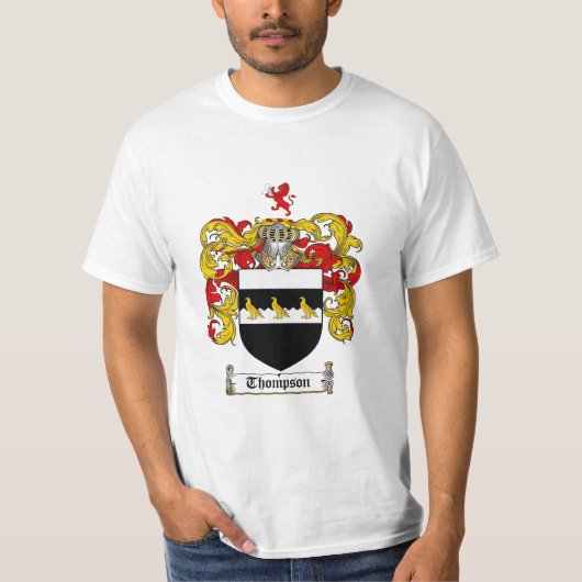 Thompson Family Crest - Thompson Coat of Arms T-shirt (Voorkant)
