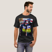 THOMPSON SPIN TWIN. Basic donker T-shirt (Voorkant volledig)