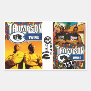 THOMPSON SPIN TWINS  Autocollants rectangulaires