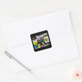 THOMPSON SPIN TWINS Square Stickers (Envelop)