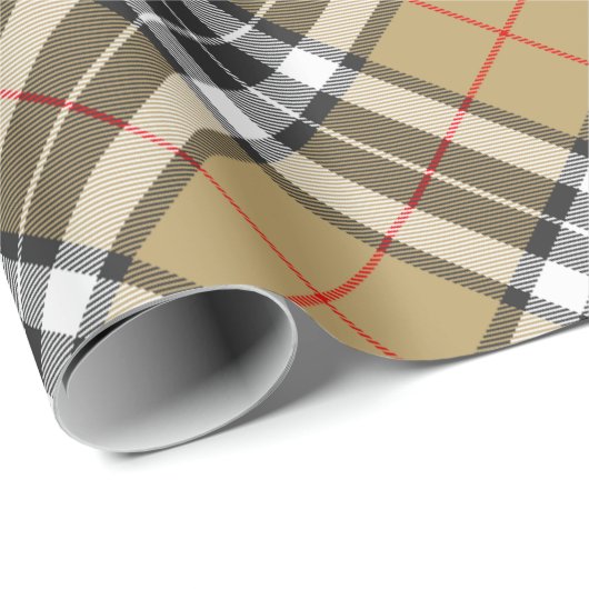 Thomson Camel Tartan Pattern Mode Cadeaupapier (Rol Hoek)