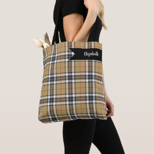 Thomson Camel Tartan Pset Pattern Family Mode Draagtas