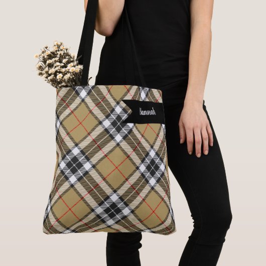 Thomson Camel Tartan Pset Pattern Family Mode Draagtas (Dichtbij)