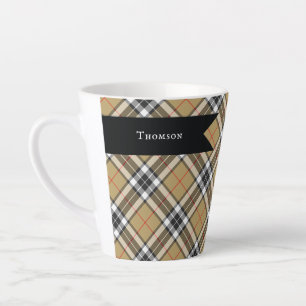 Thomson Camel Tartan Pset Pattern Family Mode Latte Mok