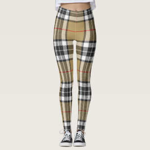 Thomson Camel Tartan Pset Pattern Family Mode Leggings