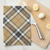 Thomson Camel Tartan Pset Pattern Family Mode Theedoek (Quarter Fold)