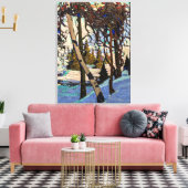 Thomson - Early Snow Canvas Afdruk (Insitu (Woonkamer))