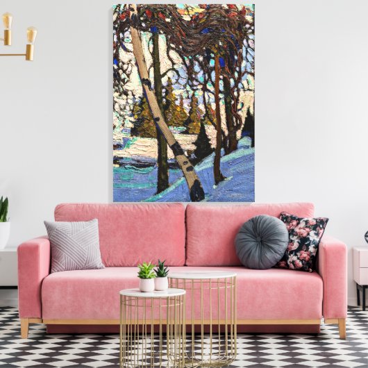 Thomson - Early Snow Canvas Afdruk (Insitu (Woonkamer))