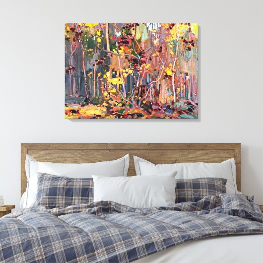 Thomson - Maple Saplings Canvas Afdruk (Insitu (Slaapkamer))