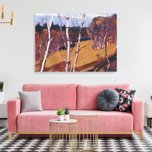 Thomson - Moonlight, Algonquin Park Canvas Afdruk (Insitu (Woonkamer))